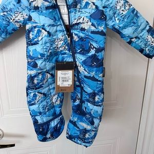 The North Face new with tags baby snowsuit